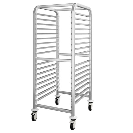 GGM Gastro Stainless Steel Tray Trolley - 15-Level - for 15 x 530x370mm Trays