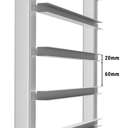 GGM Gastro Stainless Steel Tray Trolley - 15-Level - for 15 x 530x370mm Trays