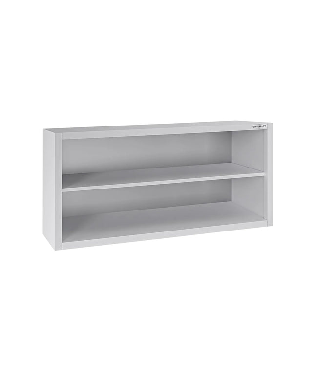 GGM Gastro Stainless Steel Wall Cupboard ECO - 1200x400x650mm - Open Front (no doors)