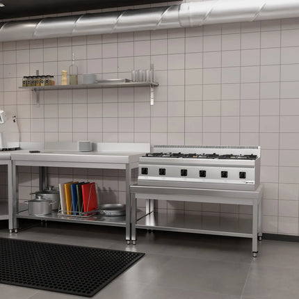 GGM Gastro Stainless Steel Work Table 1200x700mm - with Undershelf