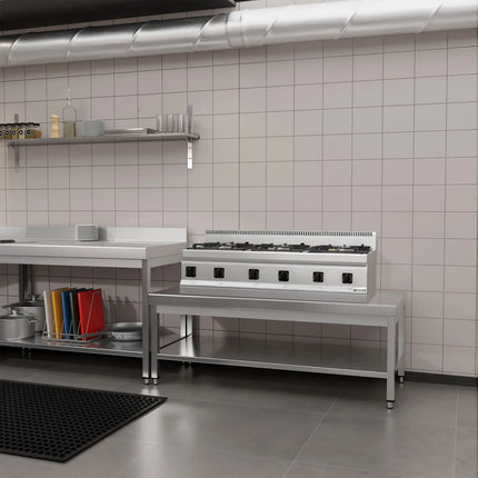 GGM Gastro Stainless Steel Work Table 1600x700mm - with Undershelf