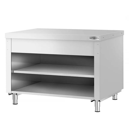 GGM Gastro Stainless Steel Work Table KOPENHAGEN - 1240x700mm - with Undershelf