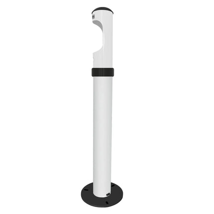 GGM Gastro Standing Ashtray - Smokers’ Pole - Outdoor - Aluminium - White