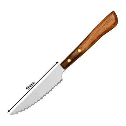 GGM Gastro Steak knife set - Stainless steel & Polywood - 90mm - 6-piece set