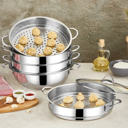 GGM Gastro Steam Cooker - Stainless Steel - 7L - Ø 320mm - Height: 365mm - incl. Lid
