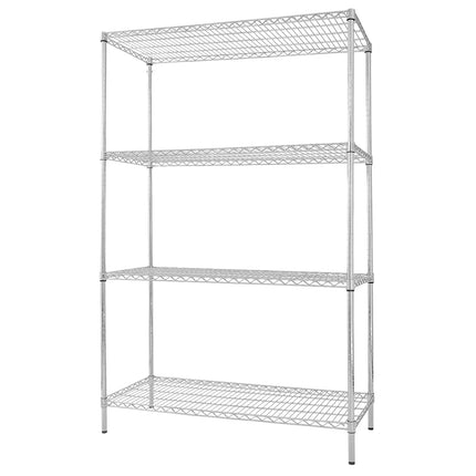 GGM Gastro Steel Wire Shelving Unit - 1200x450mm - 4 shelves - Chrome