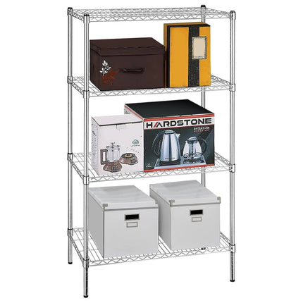 GGM Gastro Steel Wire Shelving Unit - 900x450mm - 4 shelves - Chrome