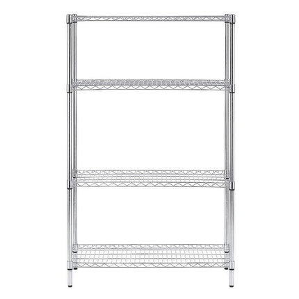 GGM Gastro Steel Wire Shelving Unit - 900x450mm - 4 shelves - Chrome