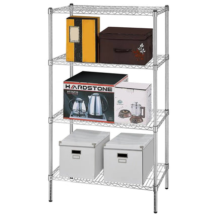 GGM Gastro Steel Wire Shelving Unit - 900x450mm - 4 shelves - Chrome