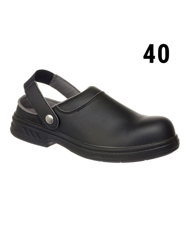 GGM Gastro Steelite | Safety Chef Clogs SB - Black - Size: 40