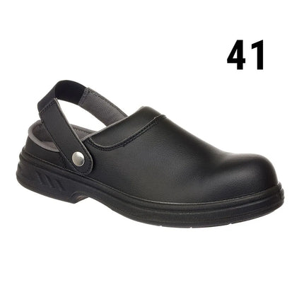 GGM Gastro Steelite | Safety Chef Clogs SB - Black - Size: 41