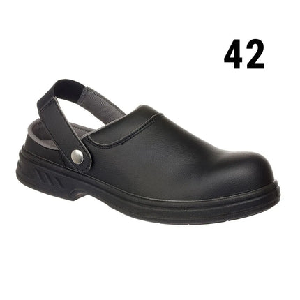 GGM Gastro Steelite | Safety Chef Clogs SB - Black - Size: 42