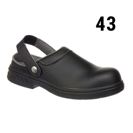 GGM Gastro Steelite | Safety Chef Clogs SB - Black - Size: 43