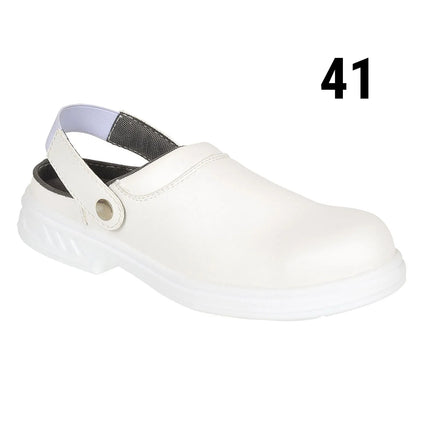 GGM Gastro Steelite | Safety Chef Clogs SB - White - Size: 41