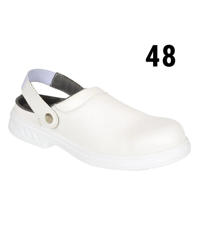 GGM Gastro Steelite | Safety Chef Clogs SB - White - Size: 48