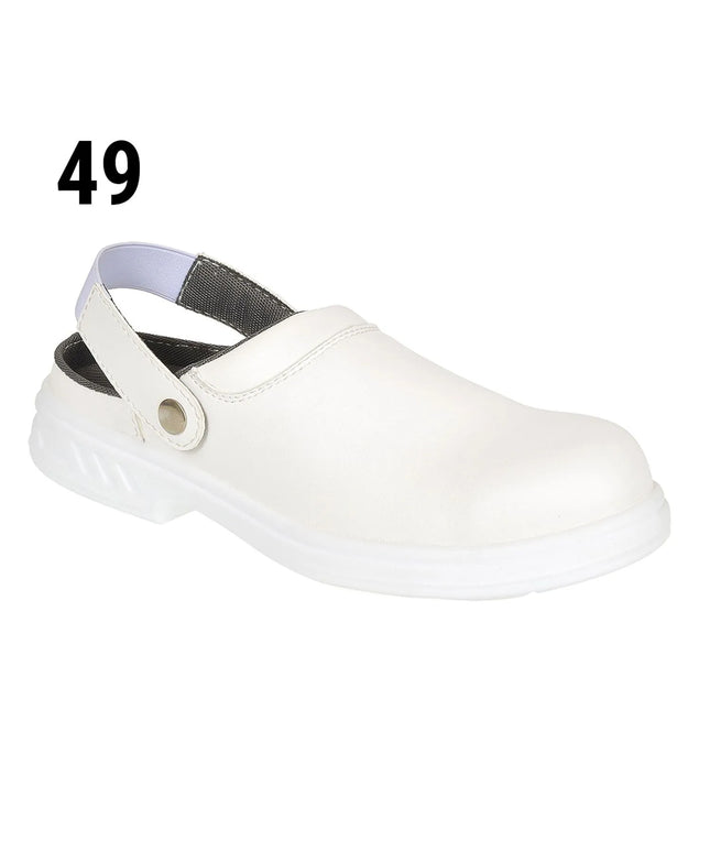 GGM Gastro Steelite | Safety Chef Clogs SB - White - Size: 49