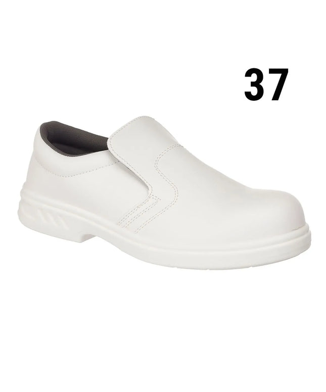 GGM Gastro Steelite | Slip-On Safety Shoes - White - Size: 37