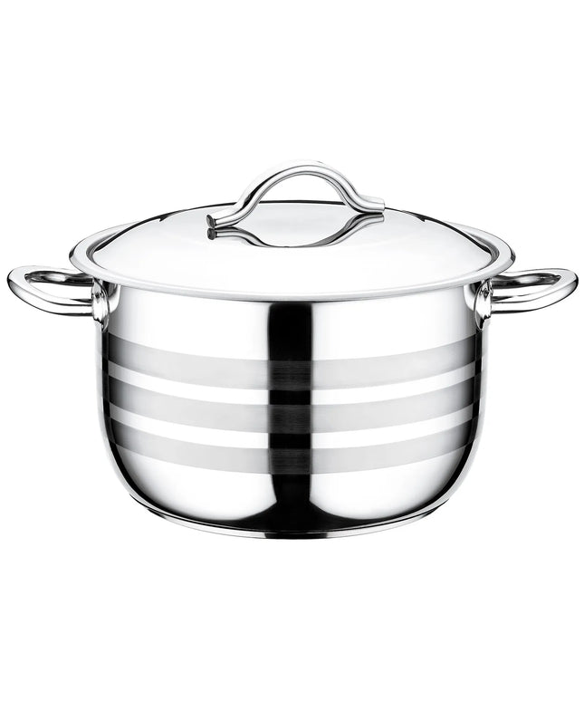 GGM Gastro Stock Pot - Stainless Steel - 27.8L - Ø 400mm - Height: 300mm - incl. Lid - 420x500x300mm