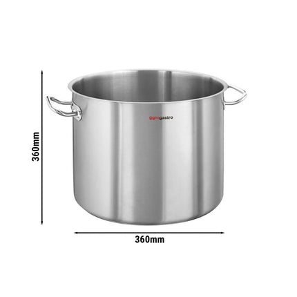 GGM Gastro Stock Pot - Stainless Steel - 36L - Ø 360mm - Height: 360mm - 360x360x360mm