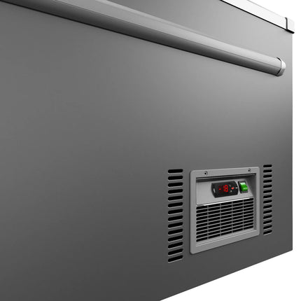 GGM Gastro Supermarket Island Freezer - Head Case - 1850x850mm - 523 Litres - with Baskets - with Dividers - Grey