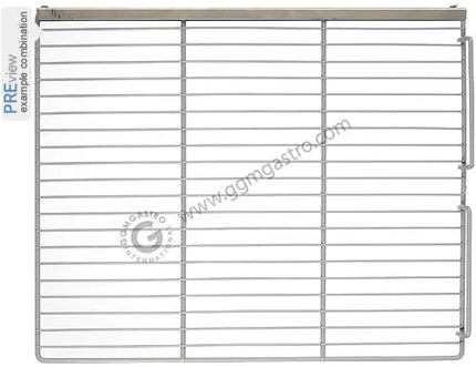 GGM Gastro Support rails - Stainless steel - 28x647x30mm - for KG700ND, KG700GND, KS1400ND, KS1400GN, TS700N, TG700ND, TS1400N & TS1400GN