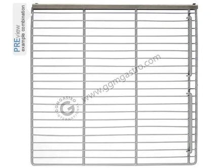 GGM Gastro Support rails - Stainless steel - 545x52x24mm - Length: 545mm - incl. 1 pair (Left & Right) - for KS600ND, KS600GND, KS1200ND, KS1200GND, TS600ND, TS600GND, TS1200GND & TS1200ND