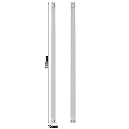 GGM Gastro Support rails - Stainless steel - 633x15x20mm - for KSH700, TSH700, KSH1400 & TSH1400