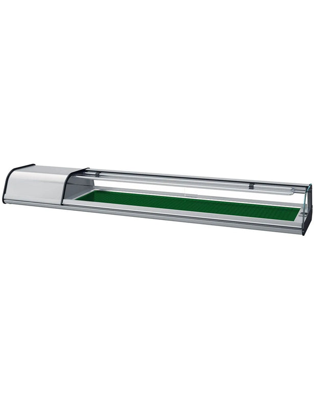 GGM Gastro Sushi Display Case PREMIUM PLUS - 1972x410mm - 8x GN 1/3