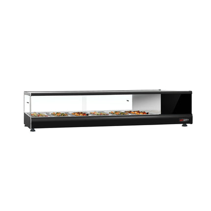 GGM Gastro Tapas Display Fridge PREMIUM - 1376x247mm - 6x GN 1/3 - Black