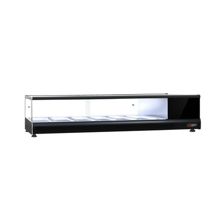 GGM Gastro Tapas Display Fridge PREMIUM - 1376x247mm - 6x GN 1/3 - Black