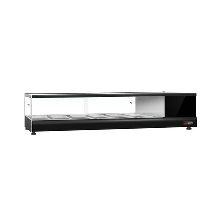 GGM Gastro Tapas Display Fridge PREMIUM - 1376x247mm - 6x GN 1/3 - Black