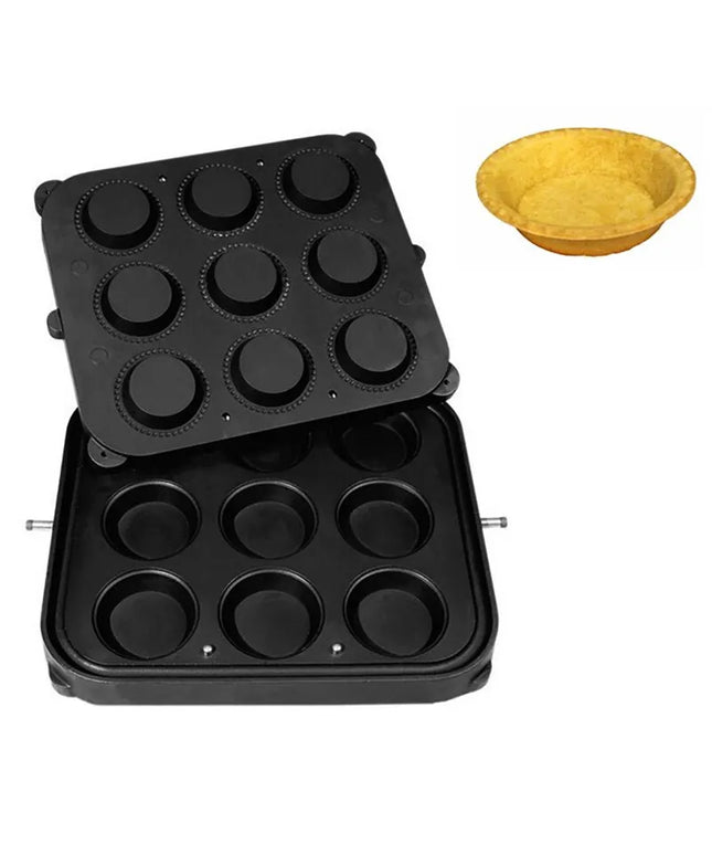 GGM Gastro Tartlet Mould Plates for Tartlet machine TMPIC - Round - Ø 90mm - for 9 tartlets