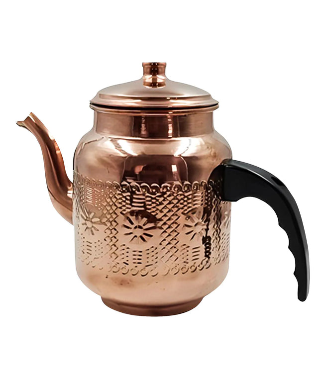 GGM Gastro Tea Pot - Copper-coated exterior - 1L - 120x120x160mm - with lid - for ETKA2 & ETKA3