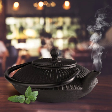 GGM Gastro Teapot - ASIA - 0.8L - Cast Iron - incl. tea strainer - Black