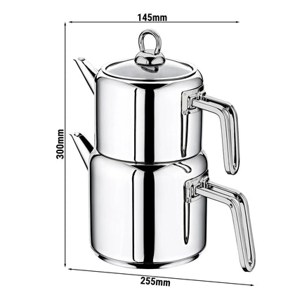 GGM Gastro Teapot Set - 1.3L - Stainless Steel