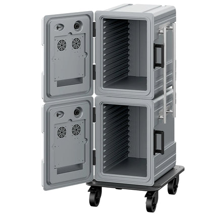 GGM Gastro Thermobox - Front loading - GN 1/1 - 2x 83L - 550x710x1410mm - heated