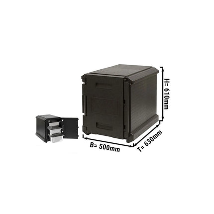 GGM Gastro Thermobox - Front loading - GN 1/1 - 83L - 500x650x610mm - for 1/1 GN containers
