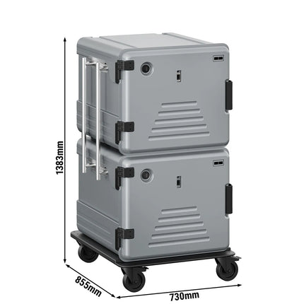 GGM Gastro Thermobox - Front loading - GN 2/1 - 2x 180L - 770x885x1380mm - heated - for 24x GN 2/1