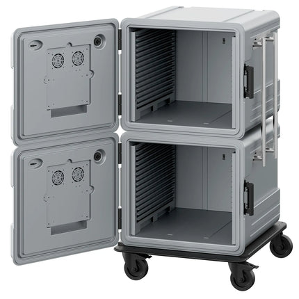 GGM Gastro Thermobox - Front loading - GN 2/1 - 2x 180L - 770x885x1380mm - heated - for 24x GN 2/1