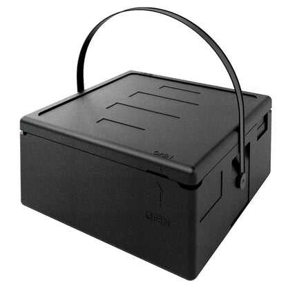 GGM Gastro Thermobox - Pizza transport box - Front loading - 100L - 602x570x575mm - for scooters & bicycles - incl. Pizza box