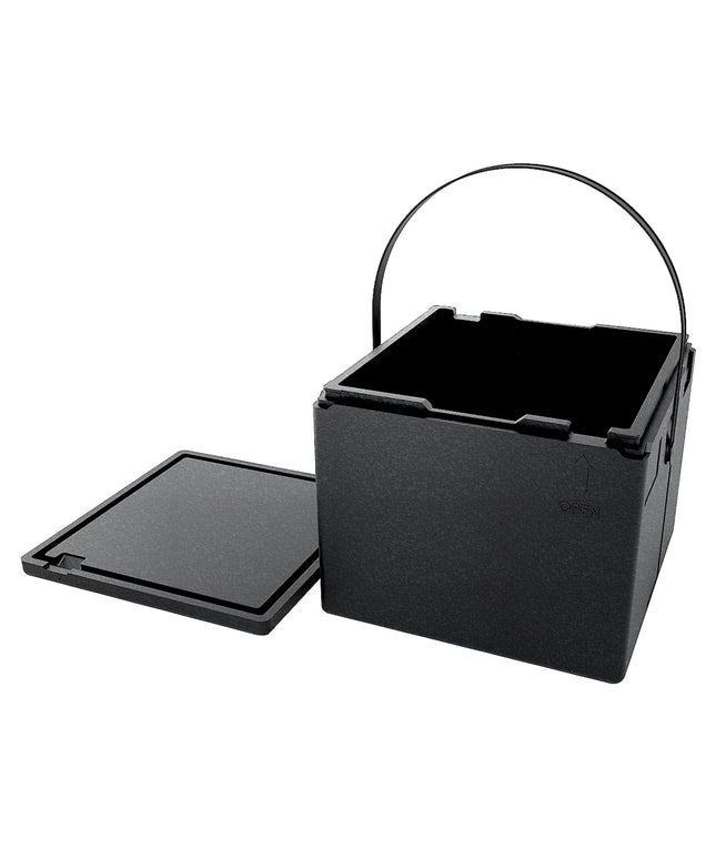 GGM Gastro Thermobox - Pizza transport box - Top loading - for 8 pizzas Ø40cm - 480x480x405mm
