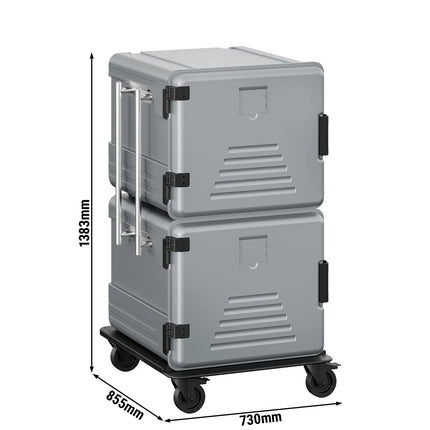 GGM Gastro Thermobox Plus - Front loading - GN 2/1 - 2x 180L - 770x885x1380mm - for 24x GN 2/1