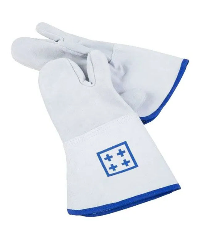 GGM Gastro Three-Finger Oven Glove - Leather - Length: 360mm - Heat-Resistant up to 300°C