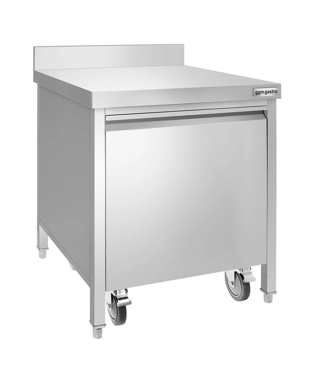 GGM Gastro Thùng Rác Âm Tủ - 50L - 970(C)x700(R)x700(S)mm - Gờ Chắn Sau & Xô Trong - Đóng Êm & Kéo Ra Trước - Thép Không Gỉ