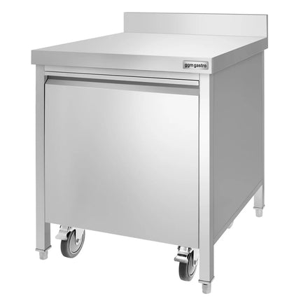 GGM Gastro Thùng Rác Âm Tủ - 50L - 970(C)x700(R)x700(S)mm - Gờ Chắn Sau & Xô Trong - Đóng Êm & Kéo Ra Trước - Thép Không Gỉ