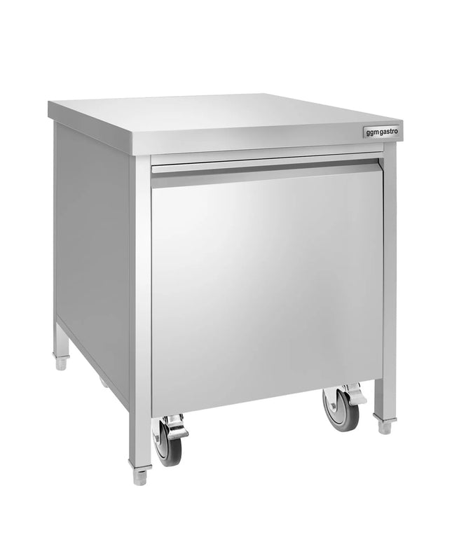 GGM Gastro Thùng Rác Miệng Hở - 50L - 870(C)x700(R)x700(S)mm - Đóng Êm - Thùng Trong Tháo Rời & Ngăn Kéo Ra - Thép Không Gỉ