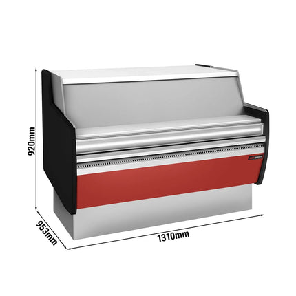 GGM Gastro Till Counter - 1310mm - Front panel Dark Red