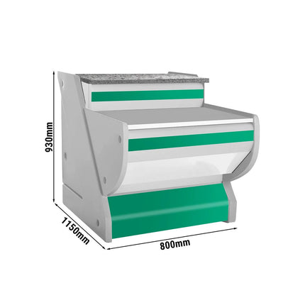 GGM Gastro Till Counter - 800mm - Front panel Green