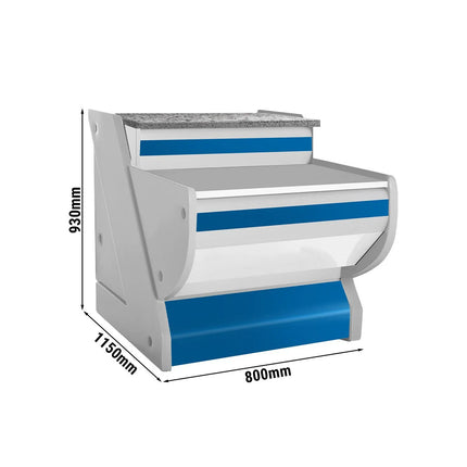 GGM Gastro Till Counter KRM Series - 800mm - Front panel Blue