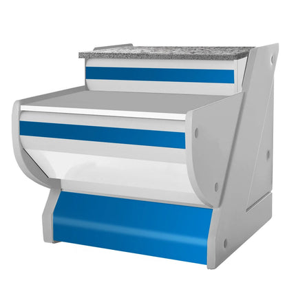 GGM Gastro Till Counter KRM Series - 800mm - Front panel Blue